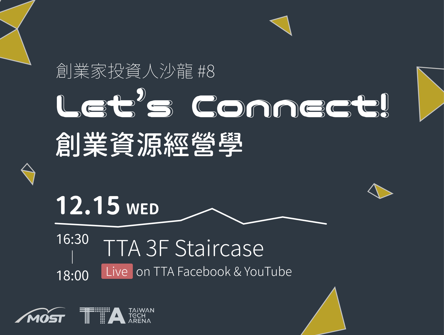 ?TTA Entrepreneurial Investor Salon #8 Let’s Connect! 創業資源經營學
